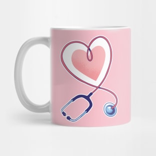 stethoscope love for doctors and nurses Mug